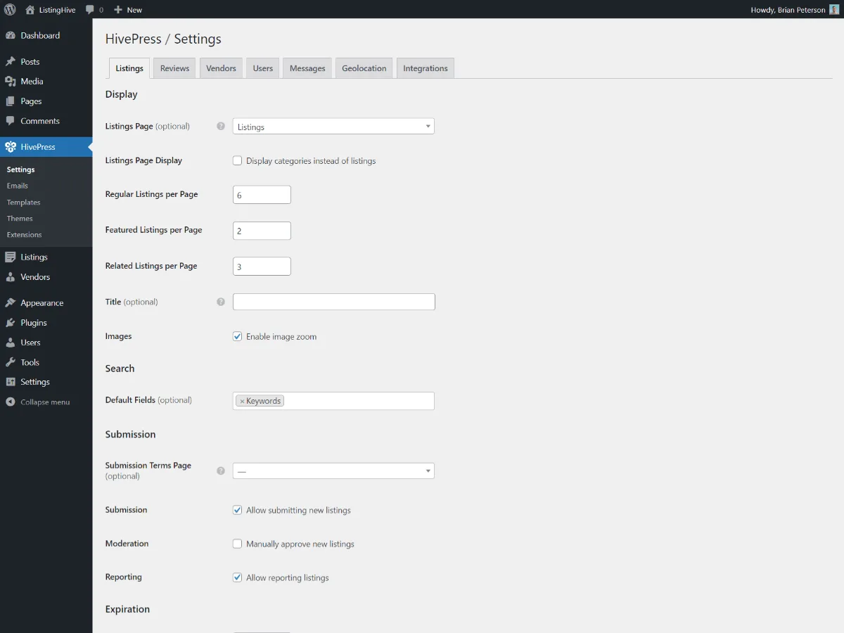 HivePress – Business Directory, Listings & Classified Ads Plugin ekran görüntüsü 4