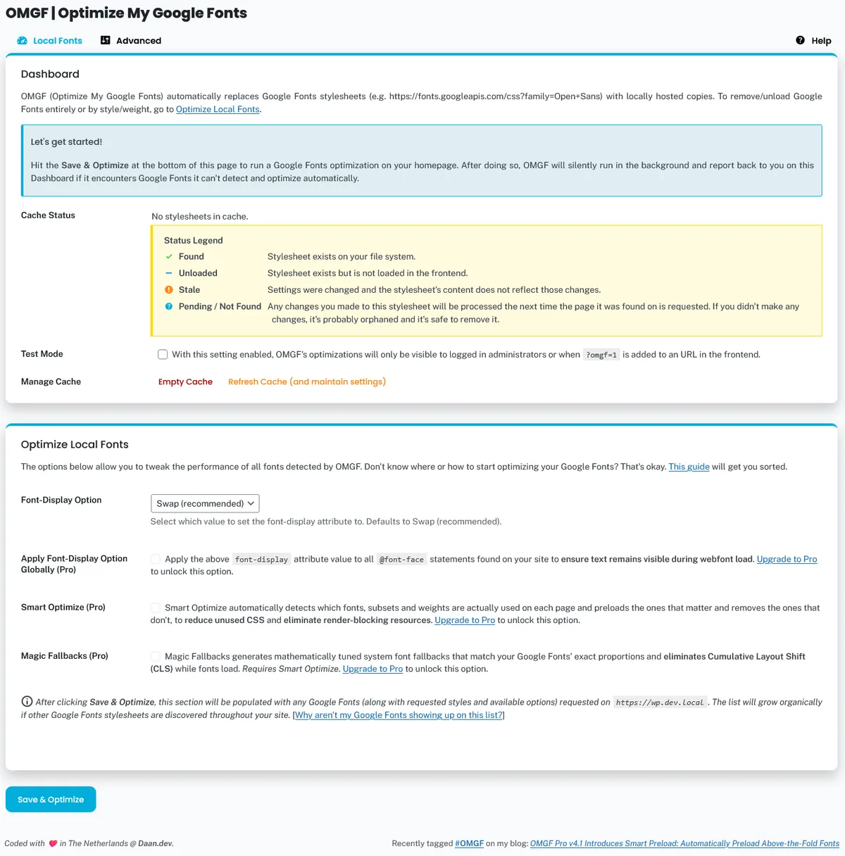 OMGF | GDPR/DSGVO Compliant, Faster Google Fonts. Easy. ekran görüntüsü 1