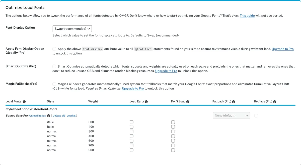 OMGF | GDPR/DSGVO Compliant, Faster Google Fonts. Easy. ekran görüntüsü 3