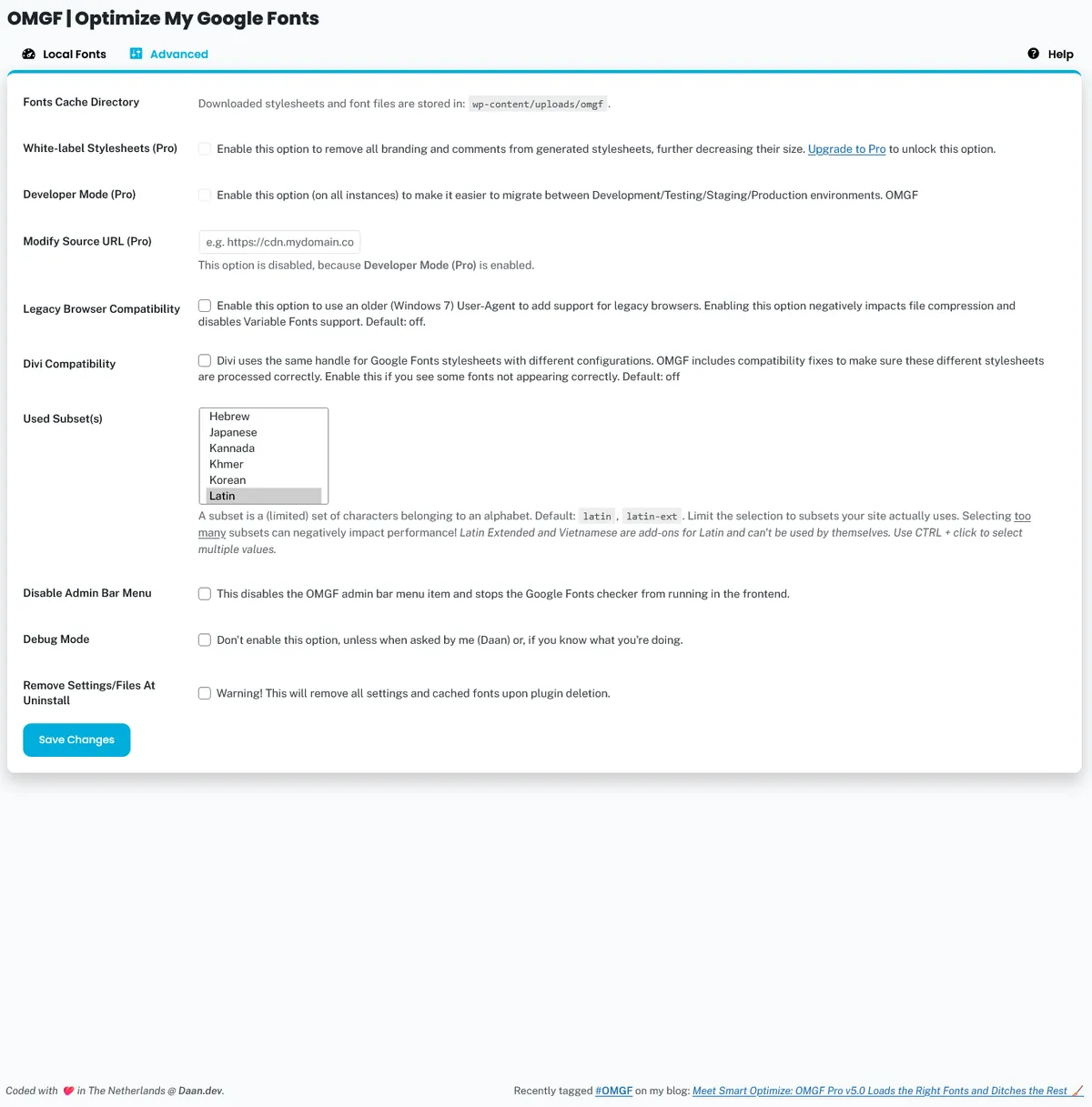 OMGF | GDPR/DSGVO Compliant, Faster Google Fonts. Easy. ekran görüntüsü 4
