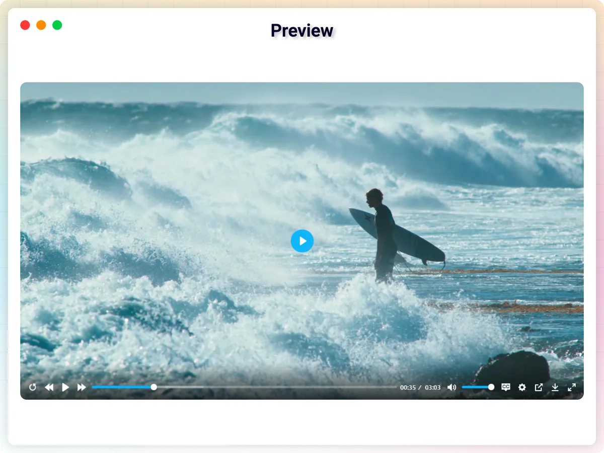HTML5 Video Player – embed fast, responsive videos with ease ekran görüntüsü 2
