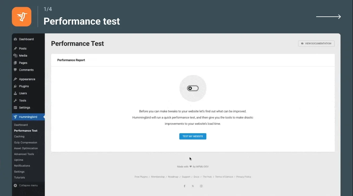 Hummingbird Performance – Cache & Page Speed Optimization for Core Web Vitals | Critical CSS | Minify CSS | Defer CSS Javascript | CDN ekran görüntüsü 1
