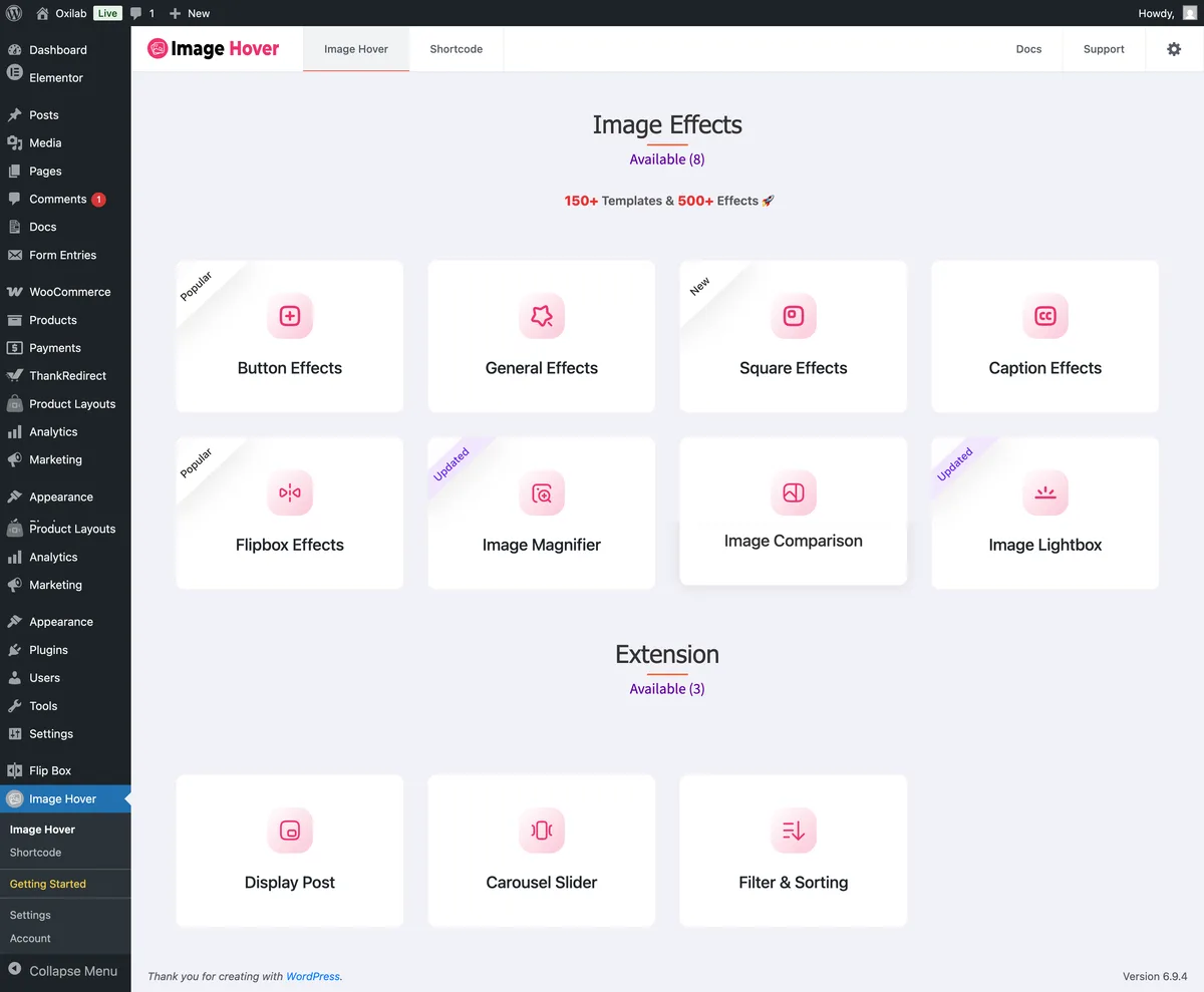 Image Hover Effects Ultimate ( Image Gallery, Effects, Lightbox, Comparison & Magnifier ) ekran görüntüsü 1