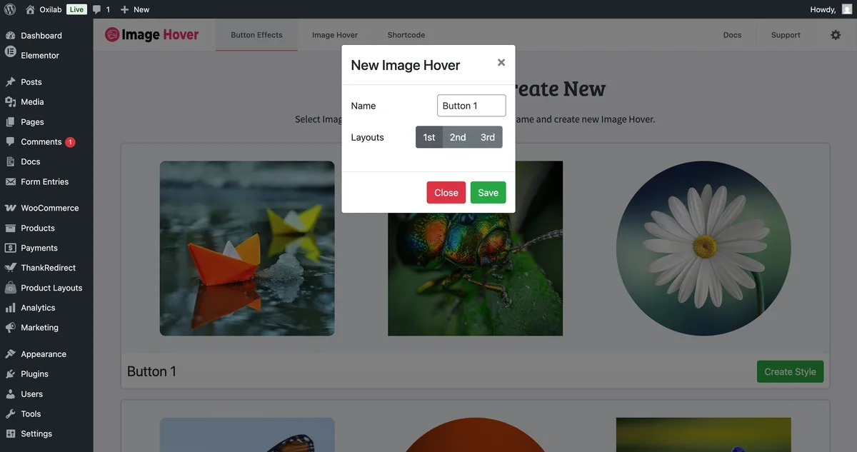Image Hover Effects Ultimate ( Image Gallery, Effects, Lightbox, Comparison & Magnifier ) ekran görüntüsü 3