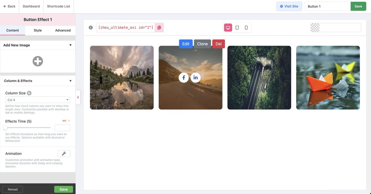 Image Hover Effects Ultimate ( Image Gallery, Effects, Lightbox, Comparison & Magnifier ) ekran görüntüsü 4