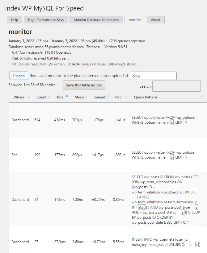 Index WP MySQL For Speed ekran görüntüsü 4