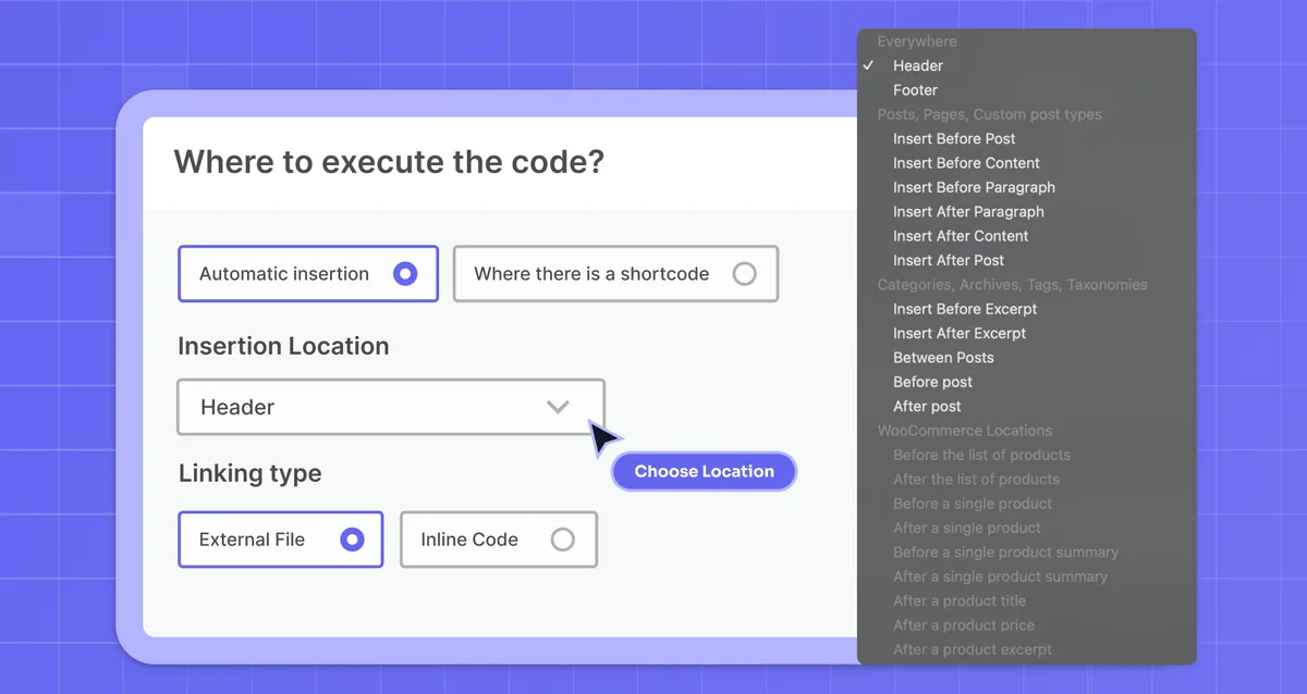 Woody Code Snippets – Insert PHP, CSS, JS, and Header/Footer Scripts ekran görüntüsü 3
