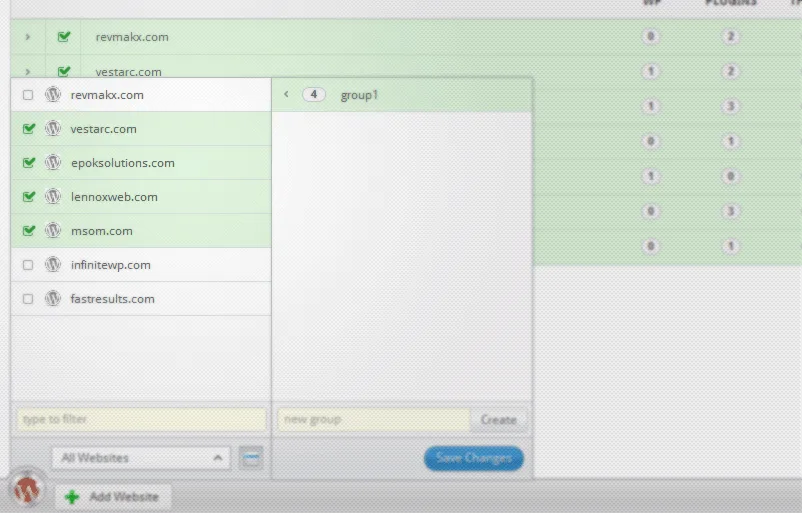InfiniteWP Client ekran görüntüsü 1