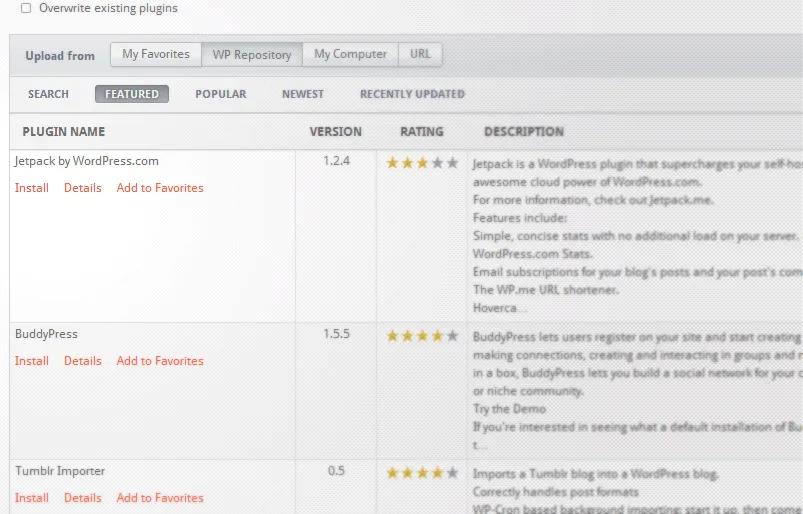 InfiniteWP Client ekran görüntüsü 2