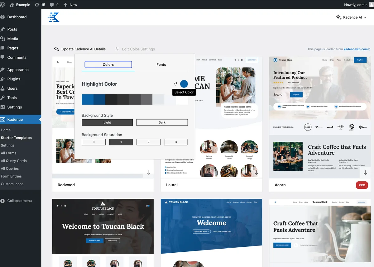 Kadence Starter Templates — Predesigned Website Templates ekran görüntüsü 3