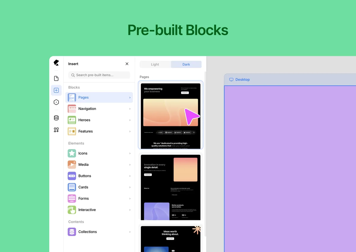 Kirki – Freeform Page Builder, Website Builder & Customizer ekran görüntüsü 2