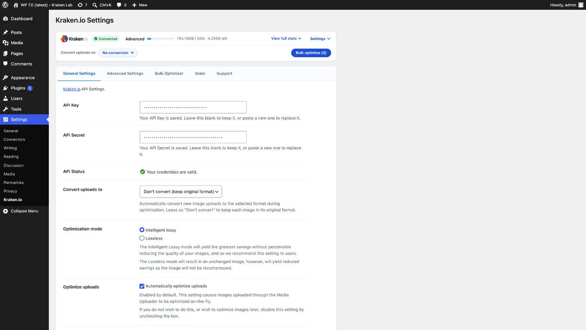 Kraken.io Image Optimizer – Compress, Convert to WebP & AVIF, Resize & Bulk Optimize ekran görüntüsü 3