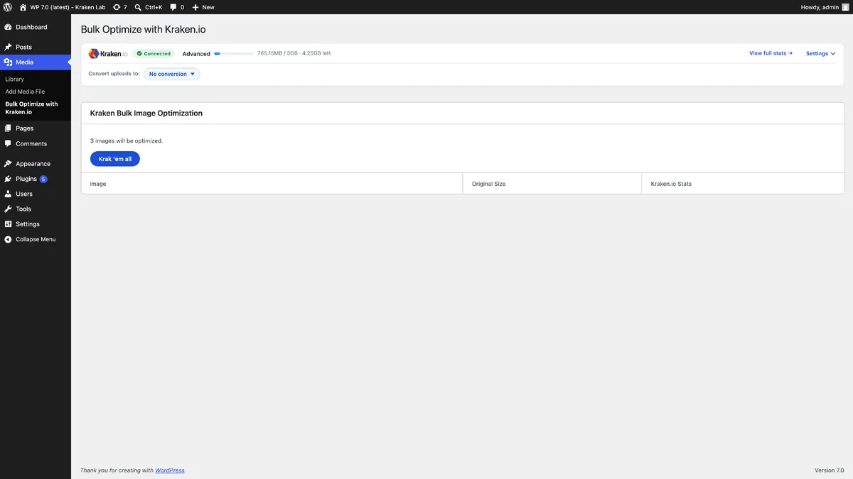 Kraken.io Image Optimizer – Compress, Convert to WebP & AVIF, Resize & Bulk Optimize ekran görüntüsü 4