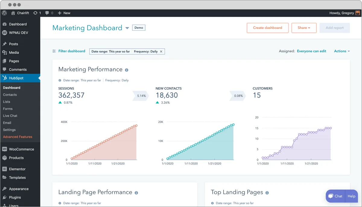HubSpot All-In-One Marketing – Forms, Popups, Live Chat ekran görüntüsü 1