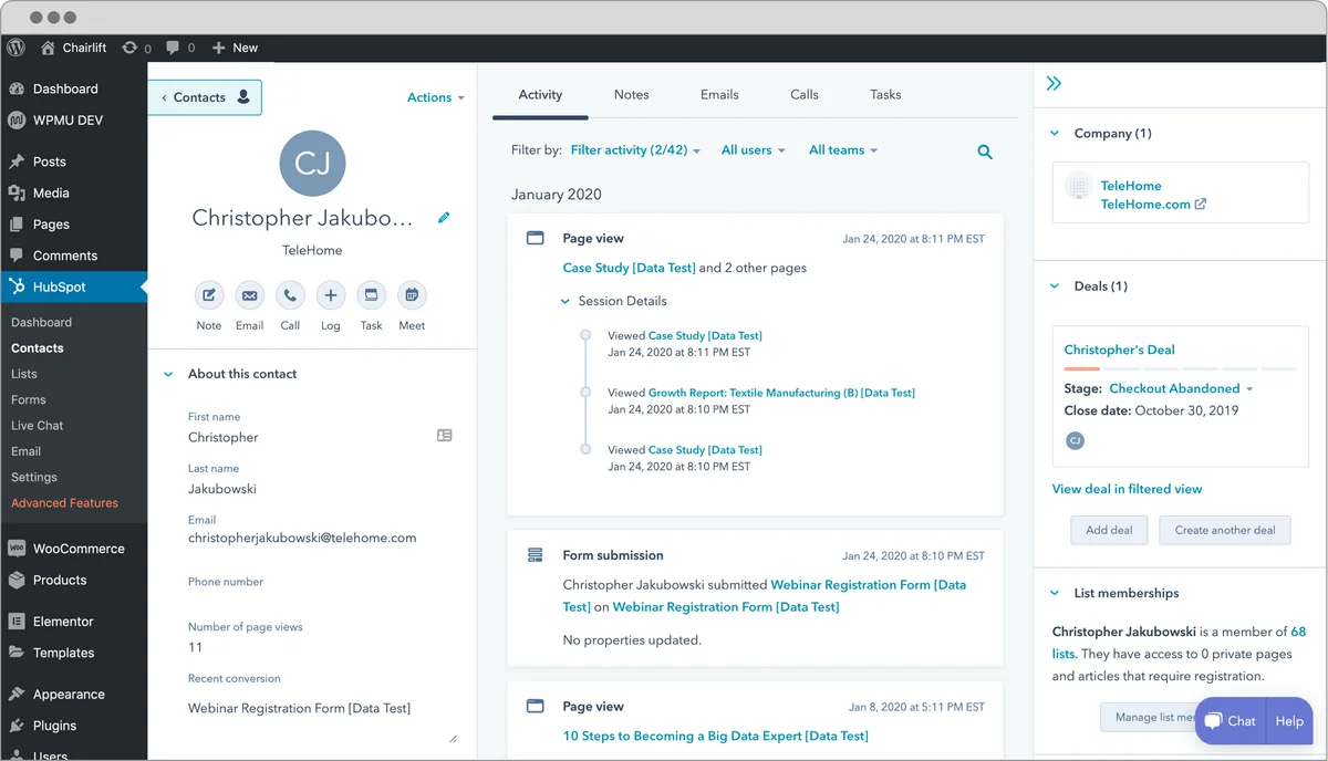 HubSpot All-In-One Marketing – Forms, Popups, Live Chat ekran görüntüsü 2