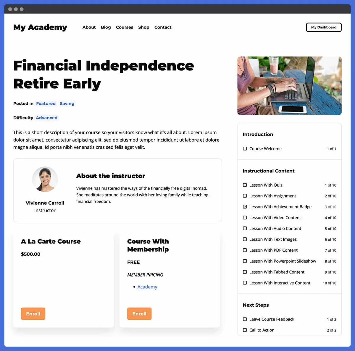 LifterLMS – WP LMS for eLearning, Online Courses, & Quizzes ekran görüntüsü 2