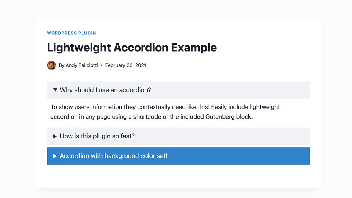 Lightweight Accordion ekran görüntüsü 1