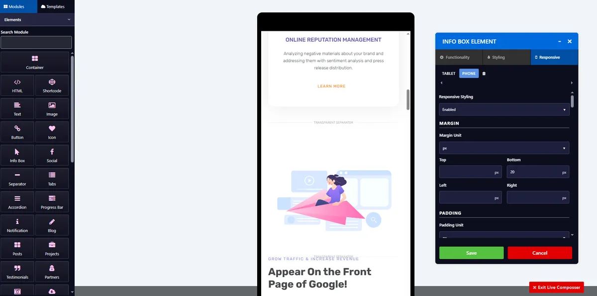 Live Composer – Free WordPress Website Builder ekran görüntüsü 3