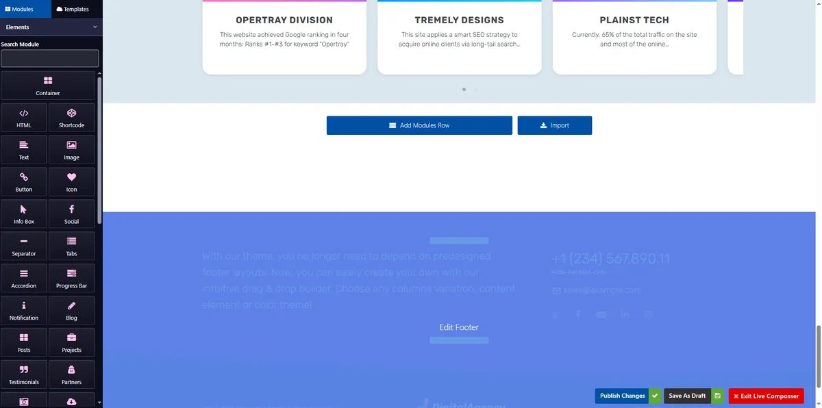 Live Composer – Free WordPress Website Builder ekran görüntüsü 4