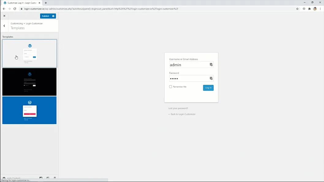 Custom Login Page Customizer ekran görüntüsü 2