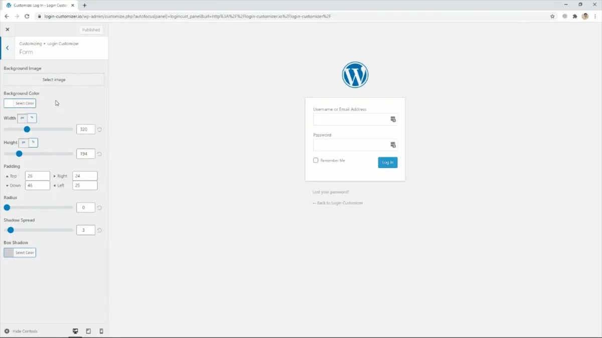 Custom Login Page Customizer ekran görüntüsü 3