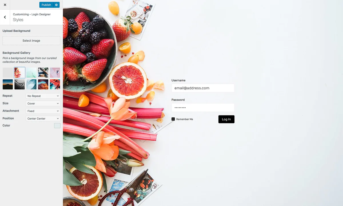 Custom Login Page Customizer – Login Designer ekran görüntüsü 2