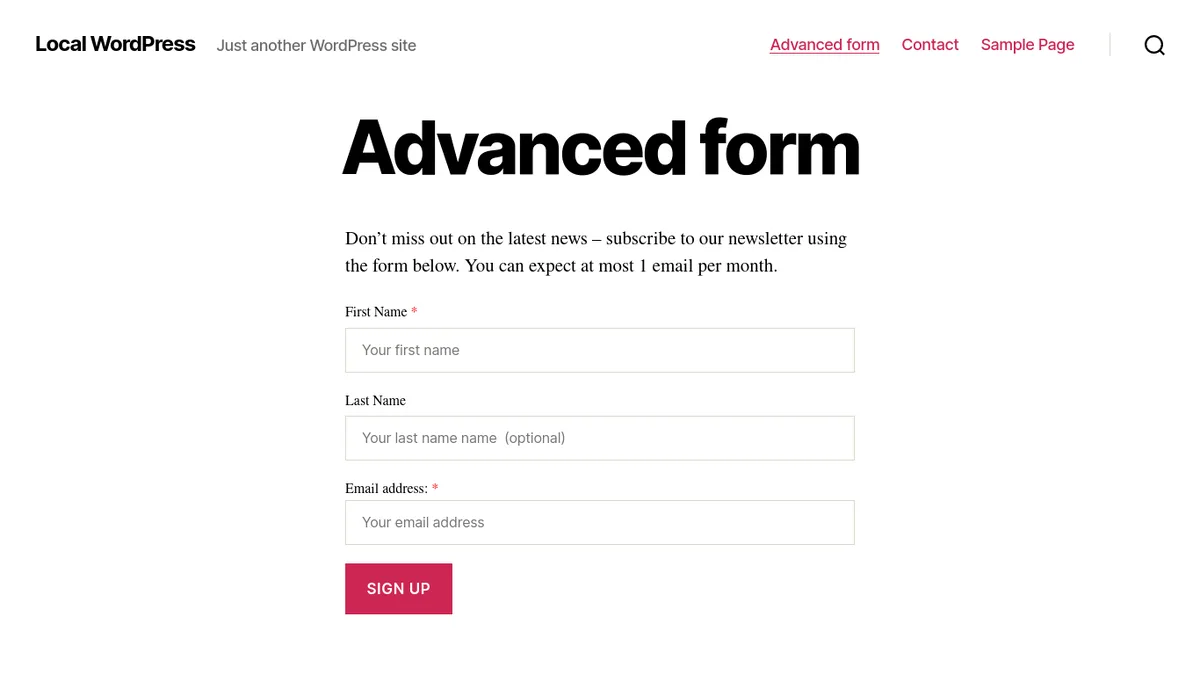 MC4WP: Mailchimp for WordPress ekran görüntüsü 1