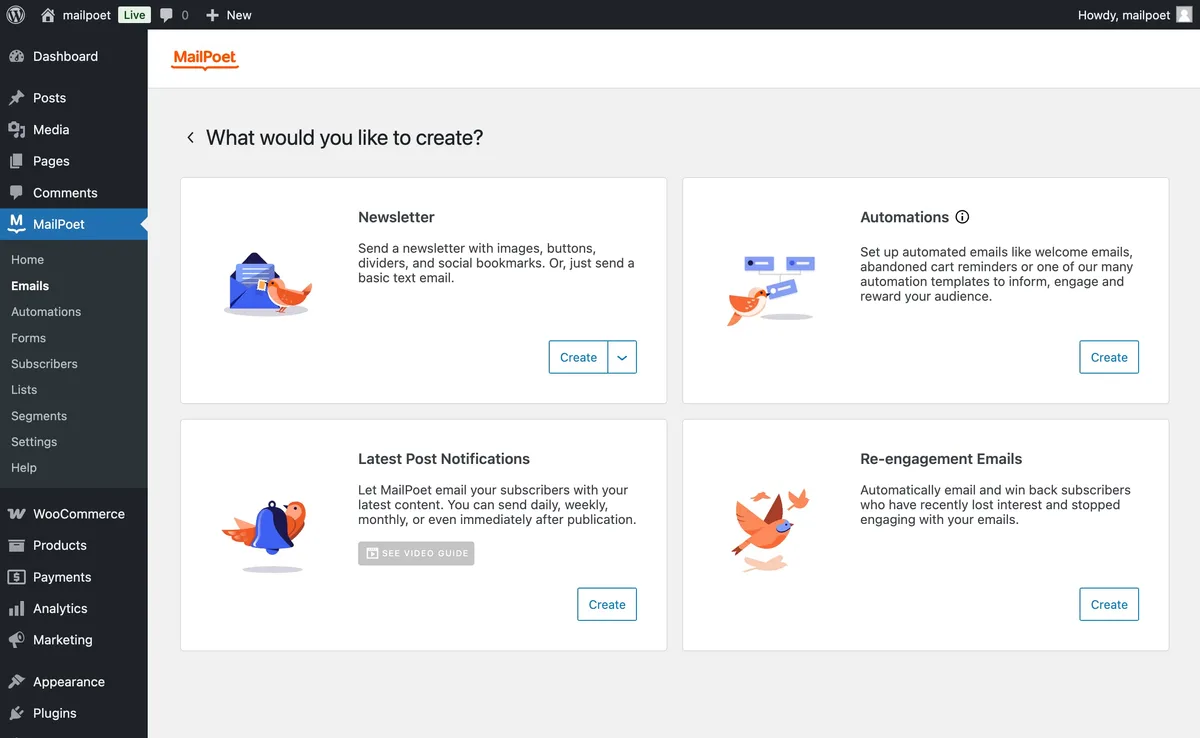 MailPoet – Newsletters, Email Marketing, and Automation ekran görüntüsü 3