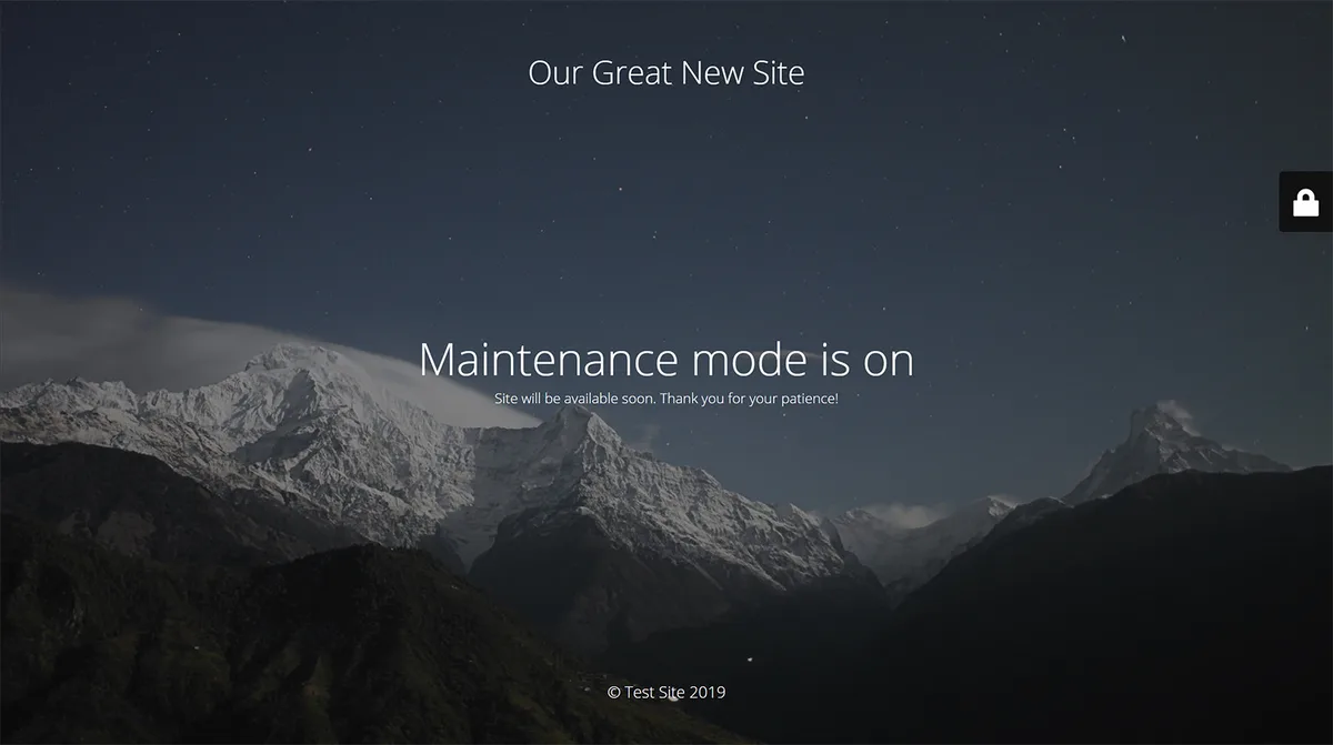 Maintenance ekran görüntüsü 1