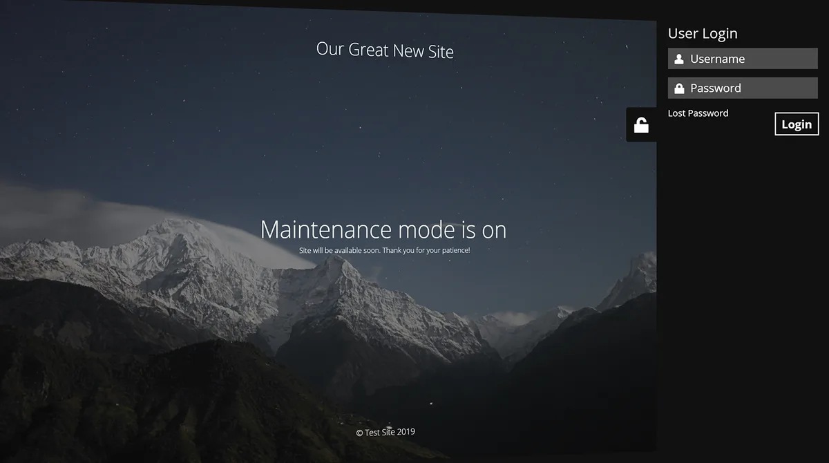 Maintenance ekran görüntüsü 2