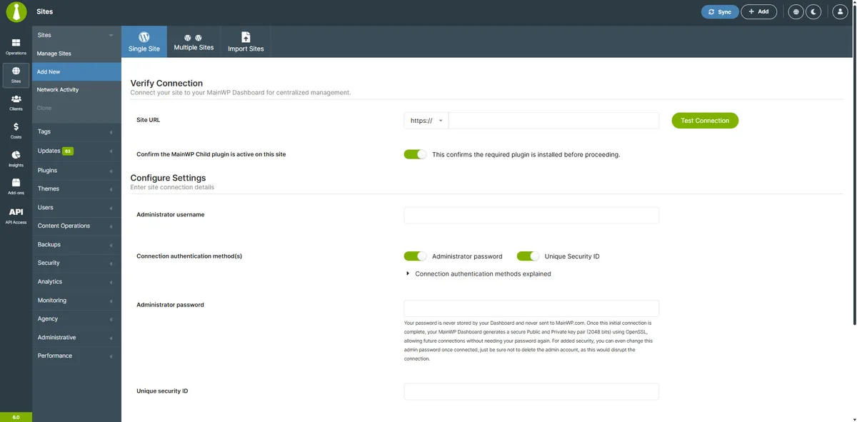 MainWP Child – Securely Connects to the MainWP Dashboard to Manage Multiple Sites ekran görüntüsü 3