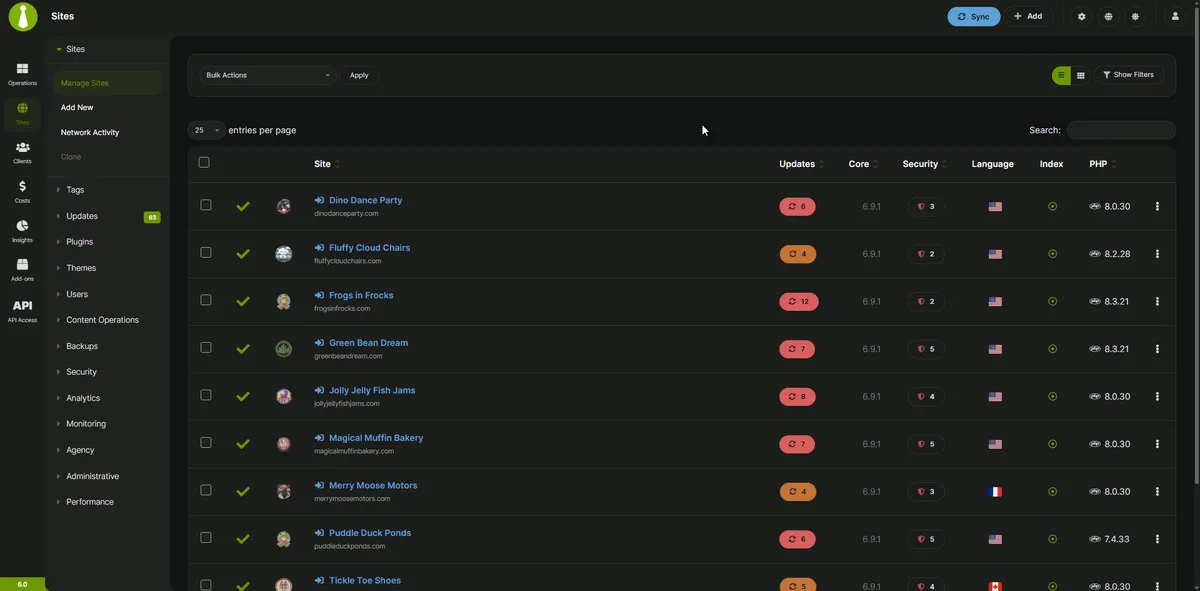 MainWP Child – Securely Connects to the MainWP Dashboard to Manage Multiple Sites ekran görüntüsü 4