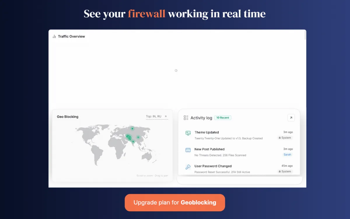 MalCare WordPress Security Plugin – Malware Scanner, Cleaner, Security Firewall ekran görüntüsü 3