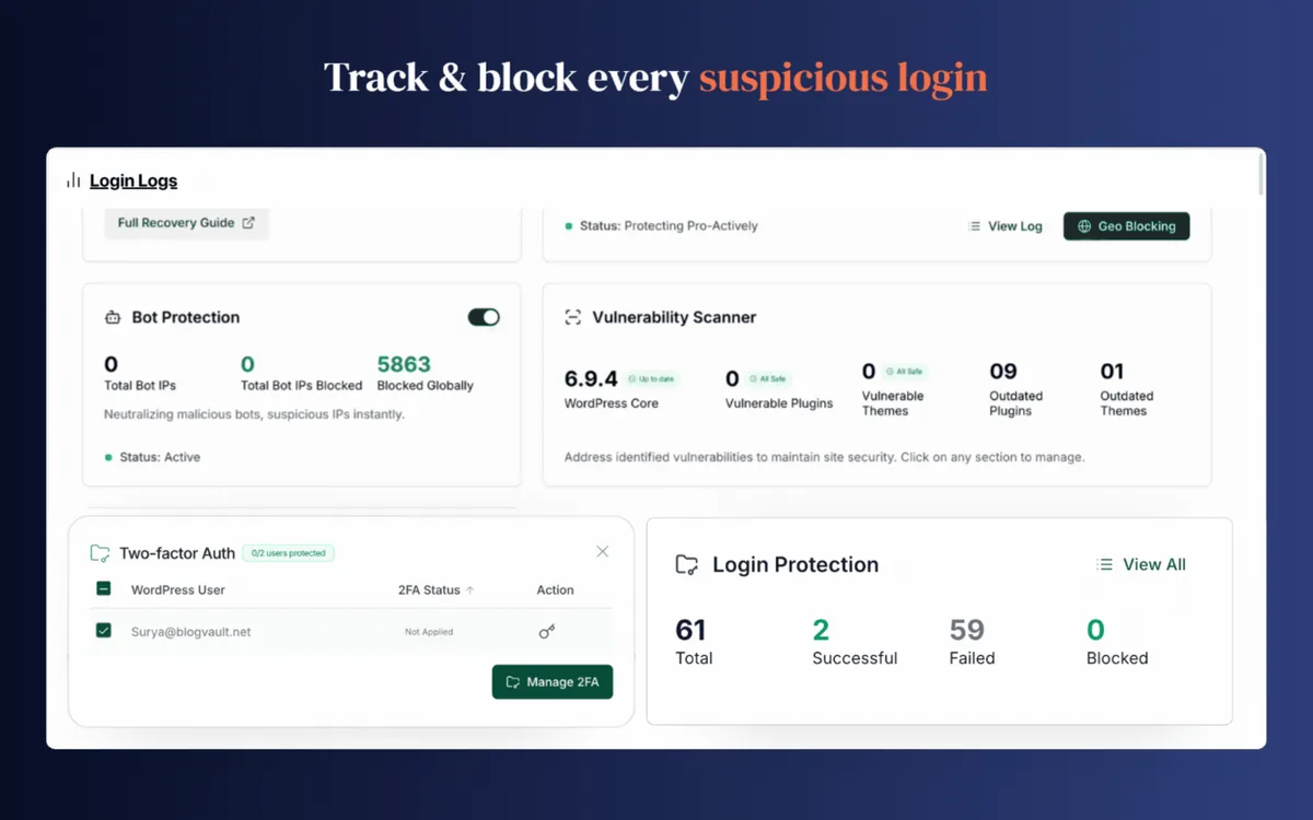 MalCare WordPress Security Plugin – Malware Scanner, Cleaner, Security Firewall ekran görüntüsü 4