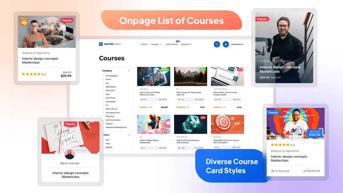 MasterStudy LMS WordPress Plugin – for Online Courses and Education ekran görüntüsü 3
