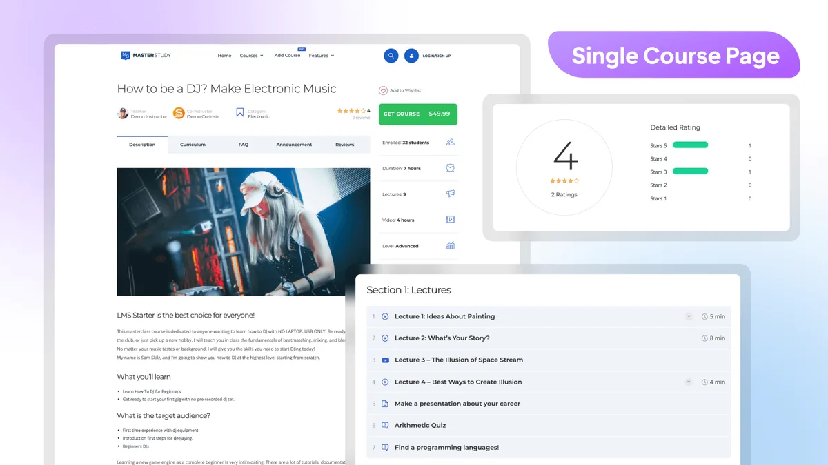 MasterStudy LMS WordPress Plugin – for Online Courses and Education ekran görüntüsü 4