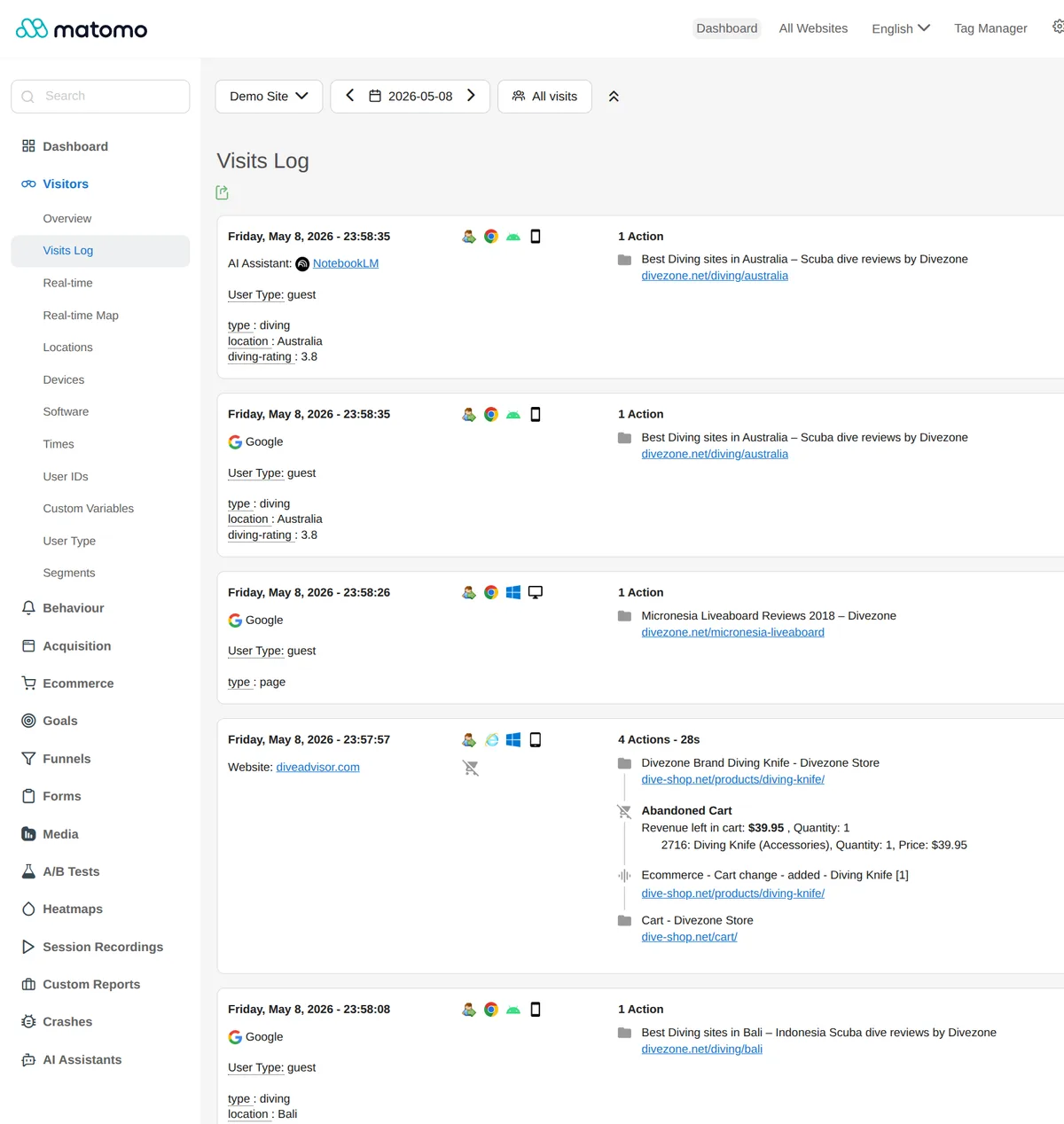 Matomo Analytics – Powerful, Privacy-First Insights for WordPress ekran görüntüsü 2