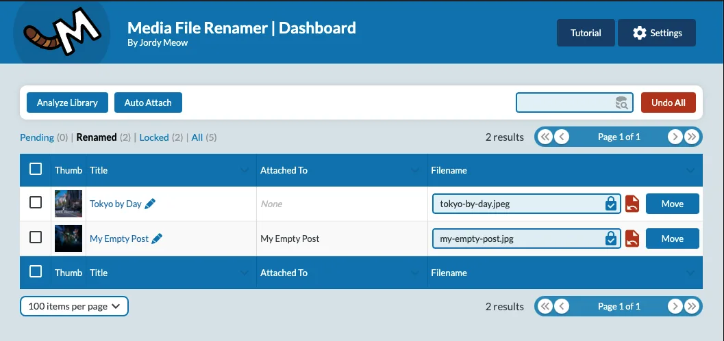 Media File Renamer: Rename for better SEO (AI-Powered) ekran görüntüsü 1