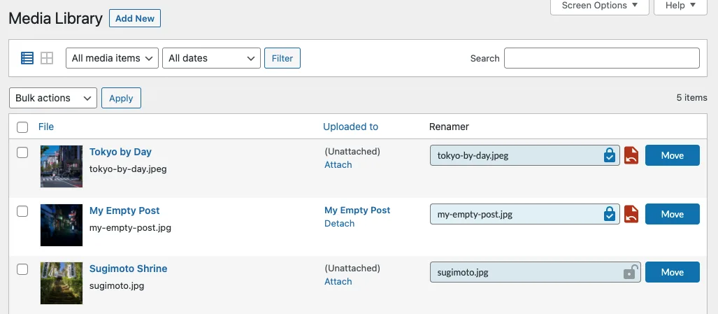 Media File Renamer: Rename for better SEO (AI-Powered) ekran görüntüsü 2