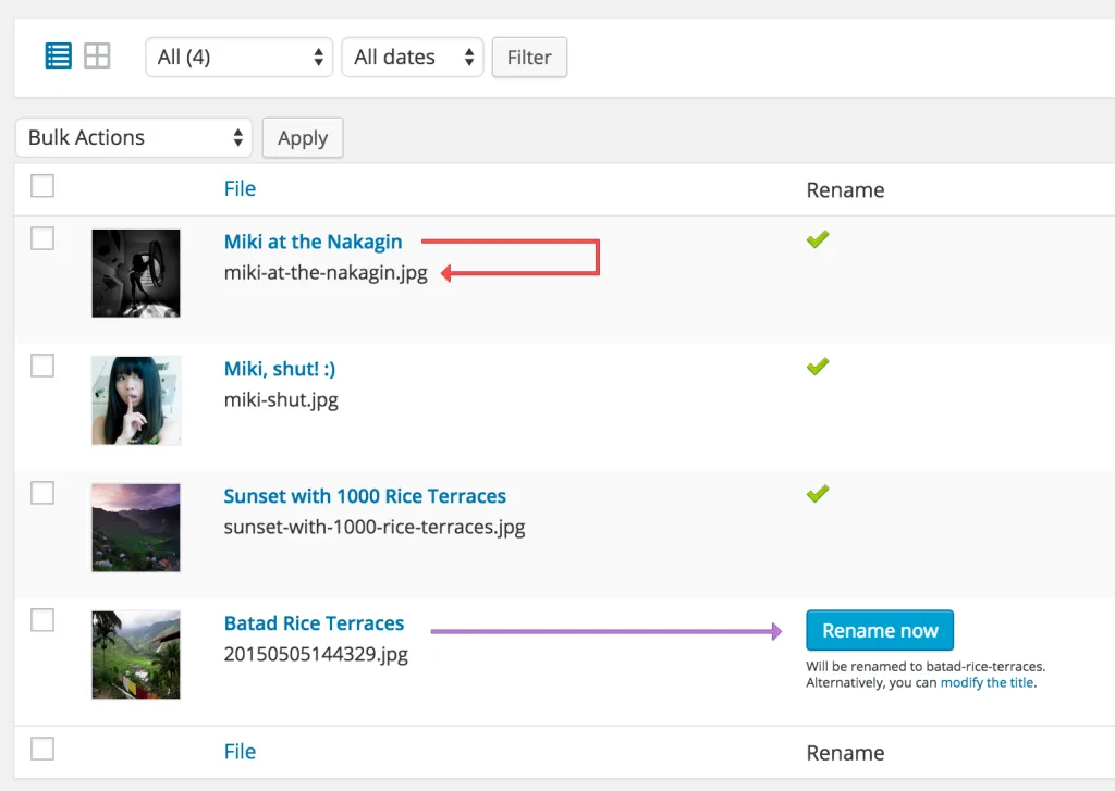 Media File Renamer: Rename for better SEO (AI-Powered) ekran görüntüsü 4