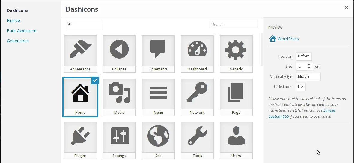 Menu Icons by Themeisle – Add Icons to Navigation Menus ekran görüntüsü 2
