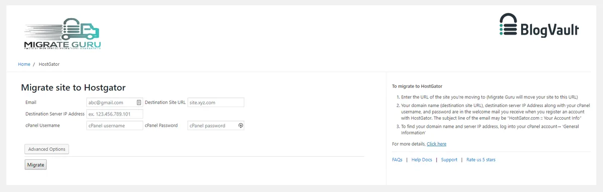 Migrate Guru – Site Migration & Cloning ekran görüntüsü 2