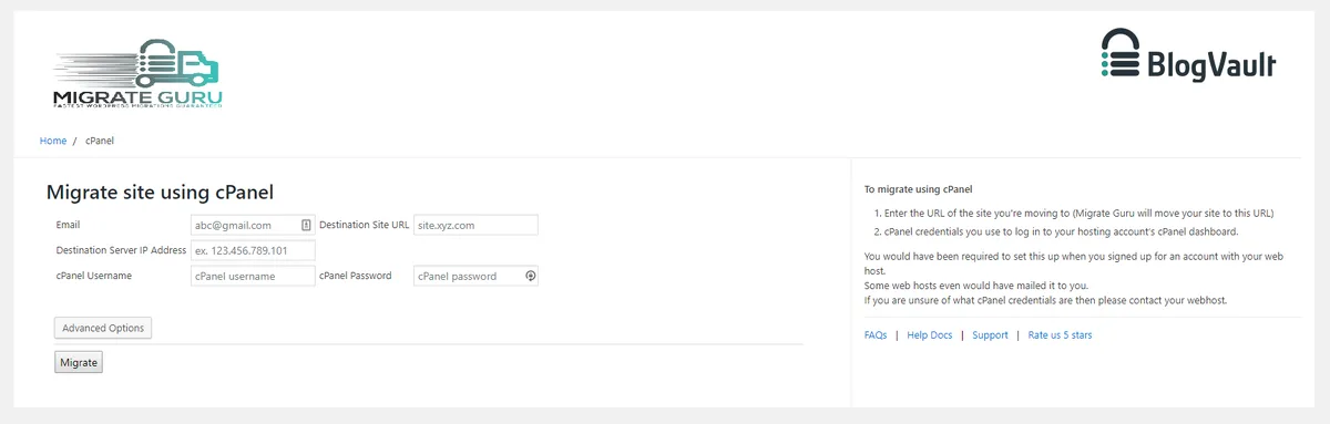 Migrate Guru – Site Migration & Cloning ekran görüntüsü 3