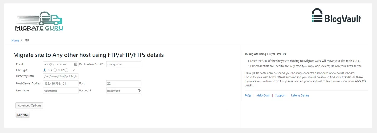 Migrate Guru – Site Migration & Cloning ekran görüntüsü 4