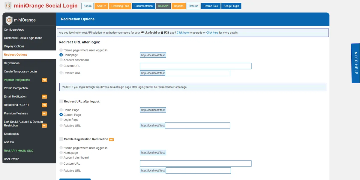 miniOrange Social Login and Register (Discord, Google, Twitter, LinkedIn) ekran görüntüsü 4