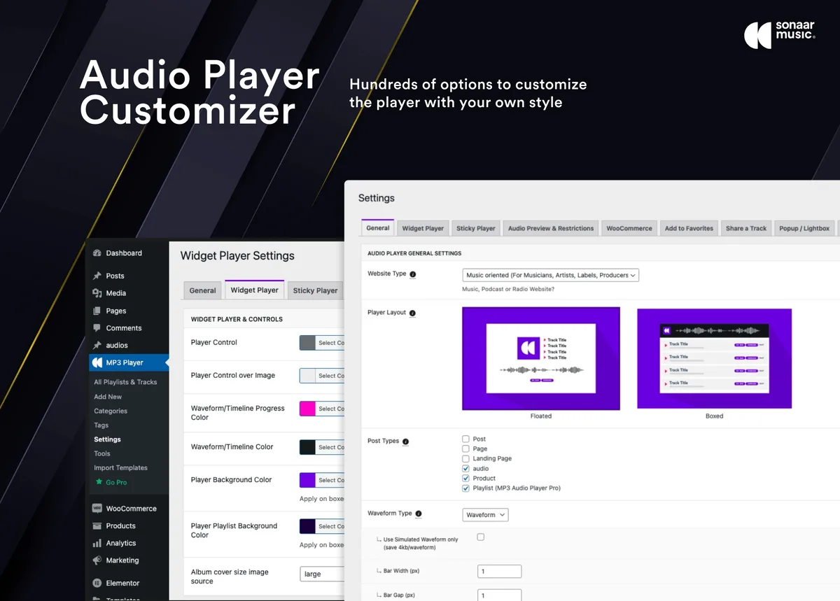 MP3 Audio Player – Music Player, Podcast Player & Radio by Sonaar ekran görüntüsü 1