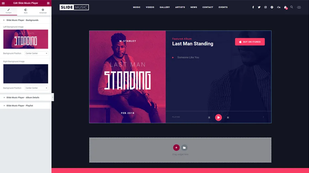Music Player for Elementor – Audio Player & Podcast Player ekran görüntüsü 1