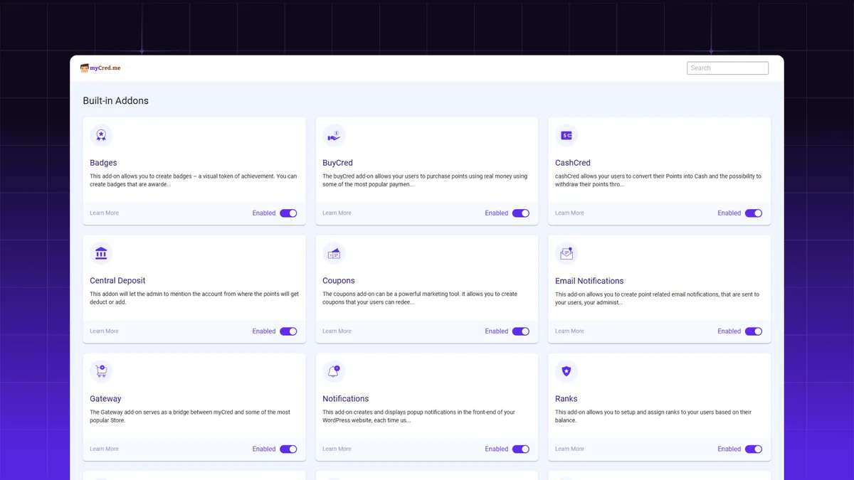 Points Management System For Gamification, Ranks, Badges, and Loyalty Rewards Program – myCred ekran görüntüsü 4
