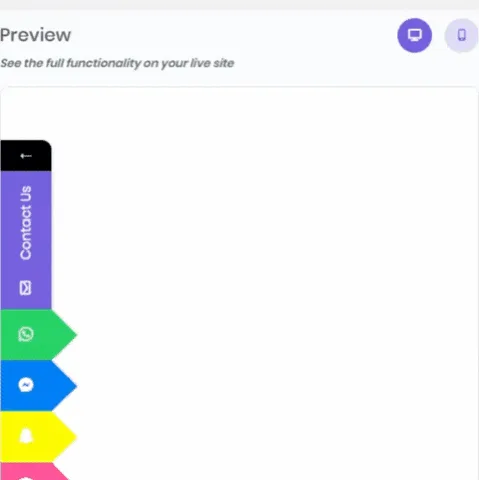 All-in-one Sticky Floating Contact Form, Call, Click to Chat, and 50+ Social Icon Tabs – My Sticky Elements ekran görüntüsü 3