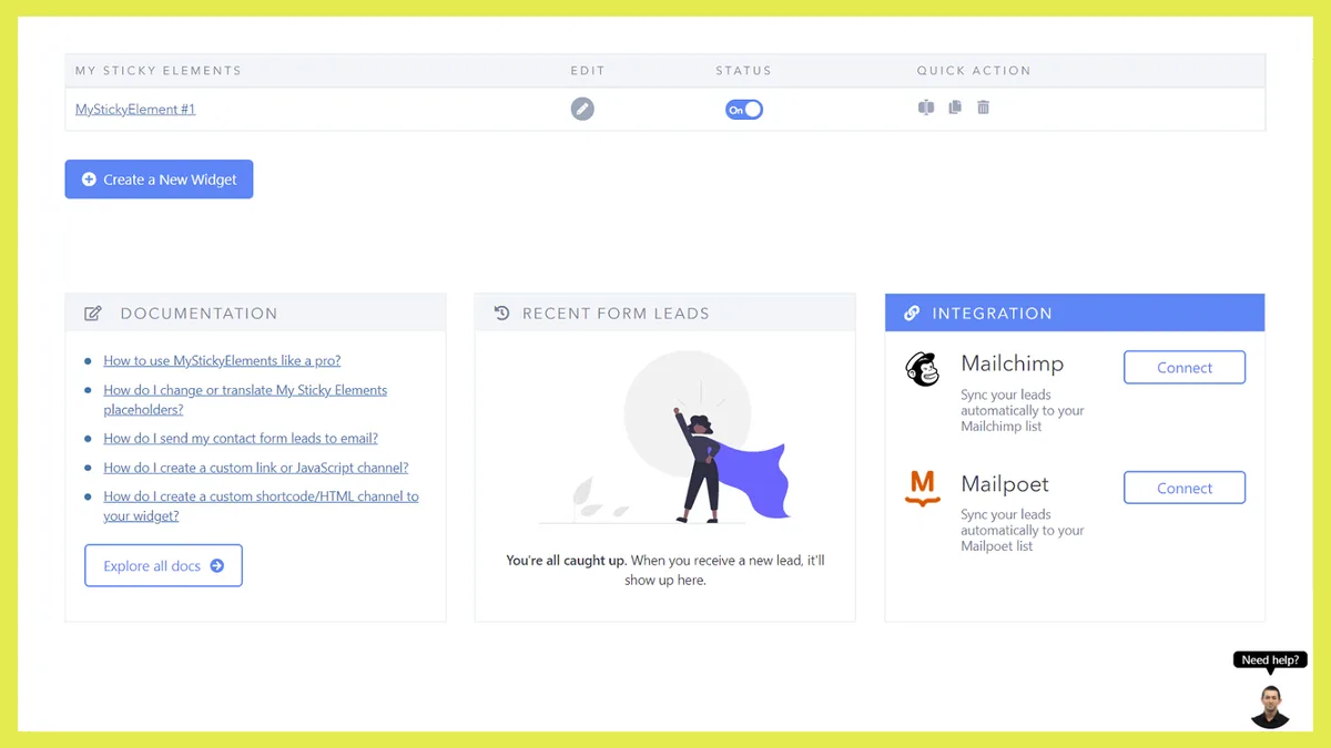All-in-one Sticky Floating Contact Form, Call, Click to Chat, and 50+ Social Icon Tabs – My Sticky Elements ekran görüntüsü 4